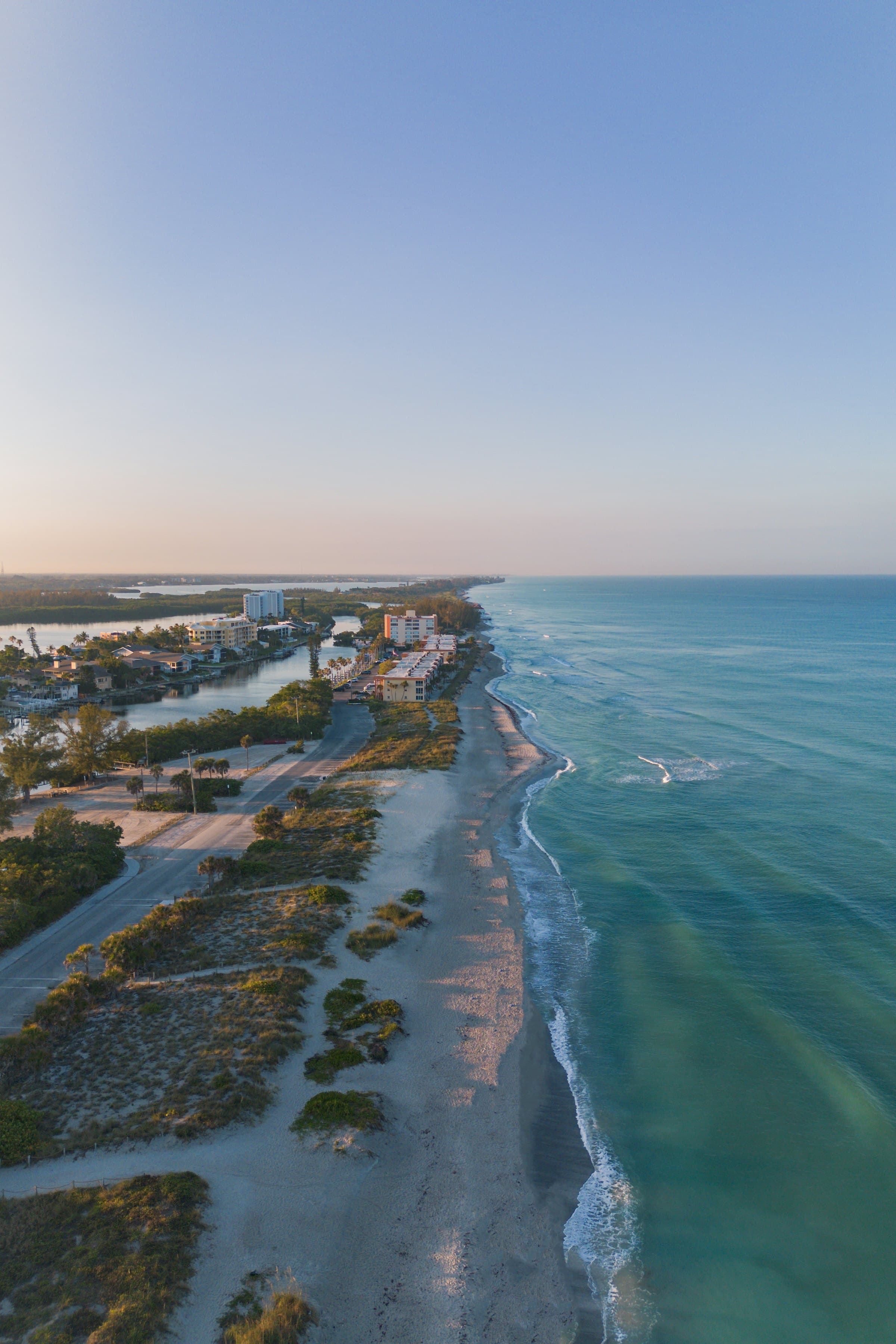 The Florida coastline at Ormond Beach